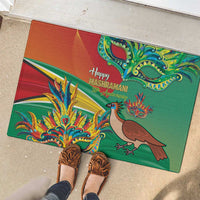 Guyana Republic Day Rubber Doormat Happy Mashramani 55th Anniversary - Wonder Print Shop