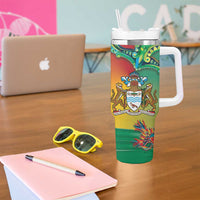 Guyana Republic Day Tumbler With Handle Happy Mashramani 55th Anniversary - Wonder Print Shop