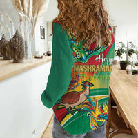 Guyana Republic Day Women Casual Shirt Happy Mashramani 55th Anniversary - Wonder Print Shop
