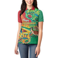 Guyana Republic Day Women Polo Shirt Happy Mashramani 55th Anniversary - Wonder Print Shop