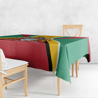 Personalized Guyana Coat Of Arms Tablecloth Flag Color - Wonder Print Shop