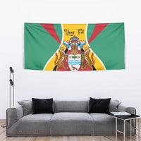 Personalized Guyana Coat Of Arms Tapestry Flag Color - Wonder Print Shop