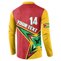 Custom Guyana Cricket Button Sweatshirt Go Champions Amazon Warriors