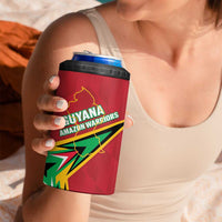 Custom Guyana Cricket 4 in 1 Can Cooler Tumbler Go Champions Amazon Warriors