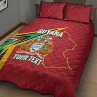 Custom Guyana Cricket Quilt Bed Set Go Champions Amazon Warriors - Wonder Print Shop