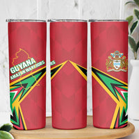 Custom Guyana Cricket Skinny Tumbler Go Champions Amazon Warriors - Wonder Print Shop