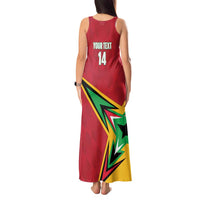 Custom Guyana Cricket Tank Maxi Dress Go Champions Amazon Warriors - Wonder Print Shop