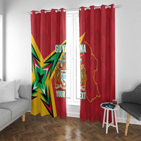 Custom Guyana Cricket Window Curtain Go Champions Amazon Warriors - Wonder Print Shop