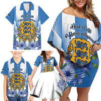 Estonia Independence Day Family Matching Off Shoulder Short Dress and Hawaiian Shirt Head Eesti Vabariigi Aastapaeva!