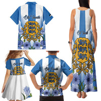 Estonia Independence Day Family Matching Tank Maxi Dress and Hawaiian Shirt Head Eesti Vabariigi Aastapaeva!