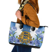 Estonia Independence Day Leather Tote Bag Head Eesti Vabariigi Aastapaeva!