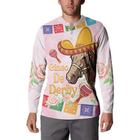 Cinco De Derby Button Sweatshirt 2025 Sombrero Horse Racing