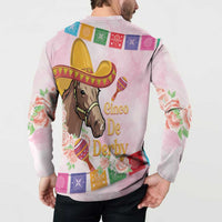Cinco De Derby Button Sweatshirt 2025 Sombrero Horse Racing