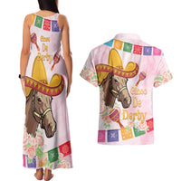Cinco De Derby Couples Matching Tank Maxi Dress and Hawaiian Shirt 2025 Sombrero Horse Racing