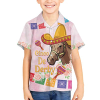 Cinco De Derby Family Matching Summer Maxi Dress and Hawaiian Shirt 2025 Sombrero Horse Racing