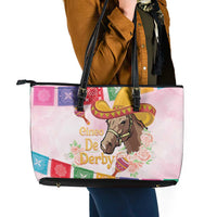 Cinco De Derby Leather Tote Bag 2025 Sombrero Horse Racing