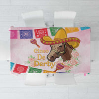 Cinco De Derby Tablecloth 2025 Sombrero Horse Racing - Wonder Print Shop
