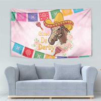 Cinco De Derby Tapestry 2025 Sombrero Horse Racing - Wonder Print Shop