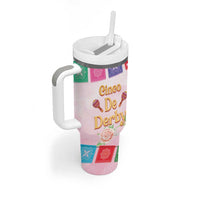 Cinco De Derby Tumbler With Handle 2025 Sombrero Horse Racing - Wonder Print Shop