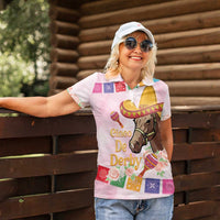 Cinco De Derby Women Polo Shirt 2025 Sombrero Horse Racing - Wonder Print Shop