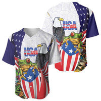 United States Puerto Rico Baseball Jersey USA Curve Flag With Coqui Drum - Wonder Print Shop