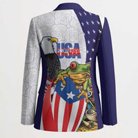 United States Puerto Rico Blazer USA Curve Flag With Coqui Drum - Wonder Print Shop
