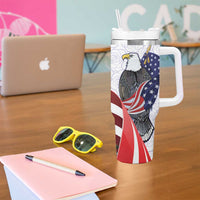 United States Puerto Rico Tumbler With Handle USA Curve Flag With Coqui Drum - Wonder Print Shop