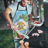 Puerto Rico Pava Coqui Apron Spirit Frog Tropical Beach Vibes - Wonder Print Shop