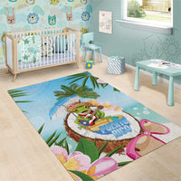 Puerto Rico Pava Coqui Area Rug Spirit Frog Tropical Beach Vibes - Wonder Print Shop