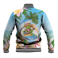Puerto Rico Pava Coqui Baseball Jacket Spirit Frog Tropical Beach Vibes - Wonder Print Shop