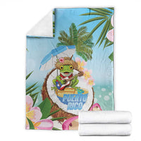 Puerto Rico Pava Coqui Blanket Spirit Frog Tropical Beach Vibes - Wonder Print Shop