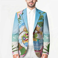Puerto Rico Pava Coqui Blazer Spirit Frog Tropical Beach Vibes - Wonder Print Shop