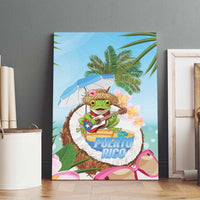 Puerto Rico Pava Coqui Canvas Wall Art Spirit Frog Tropical Beach Vibes - Wonder Print Shop