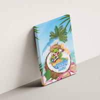 Puerto Rico Pava Coqui Canvas Wall Art Spirit Frog Tropical Beach Vibes - Wonder Print Shop
