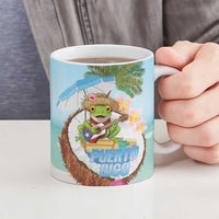 Puerto Rico Pava Coqui Ceramic Mug Spirit Frog Tropical Beach Vibes - Wonder Print Shop