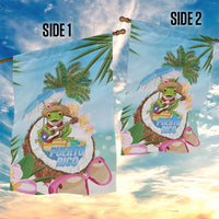 Puerto Rico Pava Coqui Garden Flag Spirit Frog Tropical Beach Vibes - Wonder Print Shop