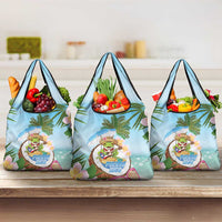 Puerto Rico Pava Coqui Grocery Bag Spirit Frog Tropical Beach Vibes - Wonder Print Shop