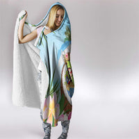 Puerto Rico Pava Coqui Hooded Blanket Spirit Frog Tropical Beach Vibes - Wonder Print Shop