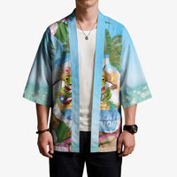 Puerto Rico Pava Coqui Kimono Spirit Frog Tropical Beach Vibes - Wonder Print Shop