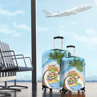 Puerto Rico Pava Coqui Luggage Cover Spirit Frog Tropical Beach Vibes - Wonder Print Shop