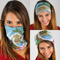 Puerto Rico Pava Coqui Neck Gaiter Spirit Frog Tropical Beach Vibes - Wonder Print Shop