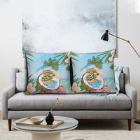 Puerto Rico Pava Coqui Pillow Cover Spirit Frog Tropical Beach Vibes - Wonder Print Shop