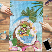 Puerto Rico Pava Coqui Puzzle Spirit Frog Tropical Beach Vibes - Wonder Print Shop