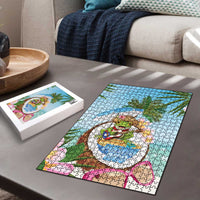 Puerto Rico Pava Coqui Puzzle Spirit Frog Tropical Beach Vibes - Wonder Print Shop