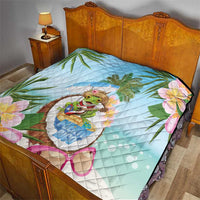 Puerto Rico Pava Coqui Quilt Spirit Frog Tropical Beach Vibes - Wonder Print Shop