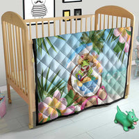 Puerto Rico Pava Coqui Quilt Spirit Frog Tropical Beach Vibes - Wonder Print Shop