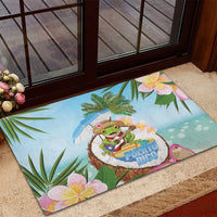 Puerto Rico Pava Coqui Rubber Doormat Spirit Frog Tropical Beach Vibes - Wonder Print Shop