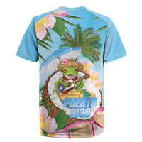 Puerto Rico Pava Coqui Rugby Jersey Spirit Frog Tropical Beach Vibes - Wonder Print Shop