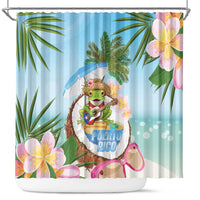 Puerto Rico Pava Coqui Shower Curtain Spirit Frog Tropical Beach Vibes - Wonder Print Shop