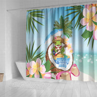 Puerto Rico Pava Coqui Shower Curtain Spirit Frog Tropical Beach Vibes - Wonder Print Shop